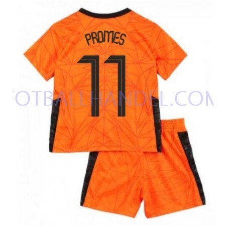 Barn Fotballdrakter Nederland Quincy Promes 11 Hjemme Euro 2020 Kortermet